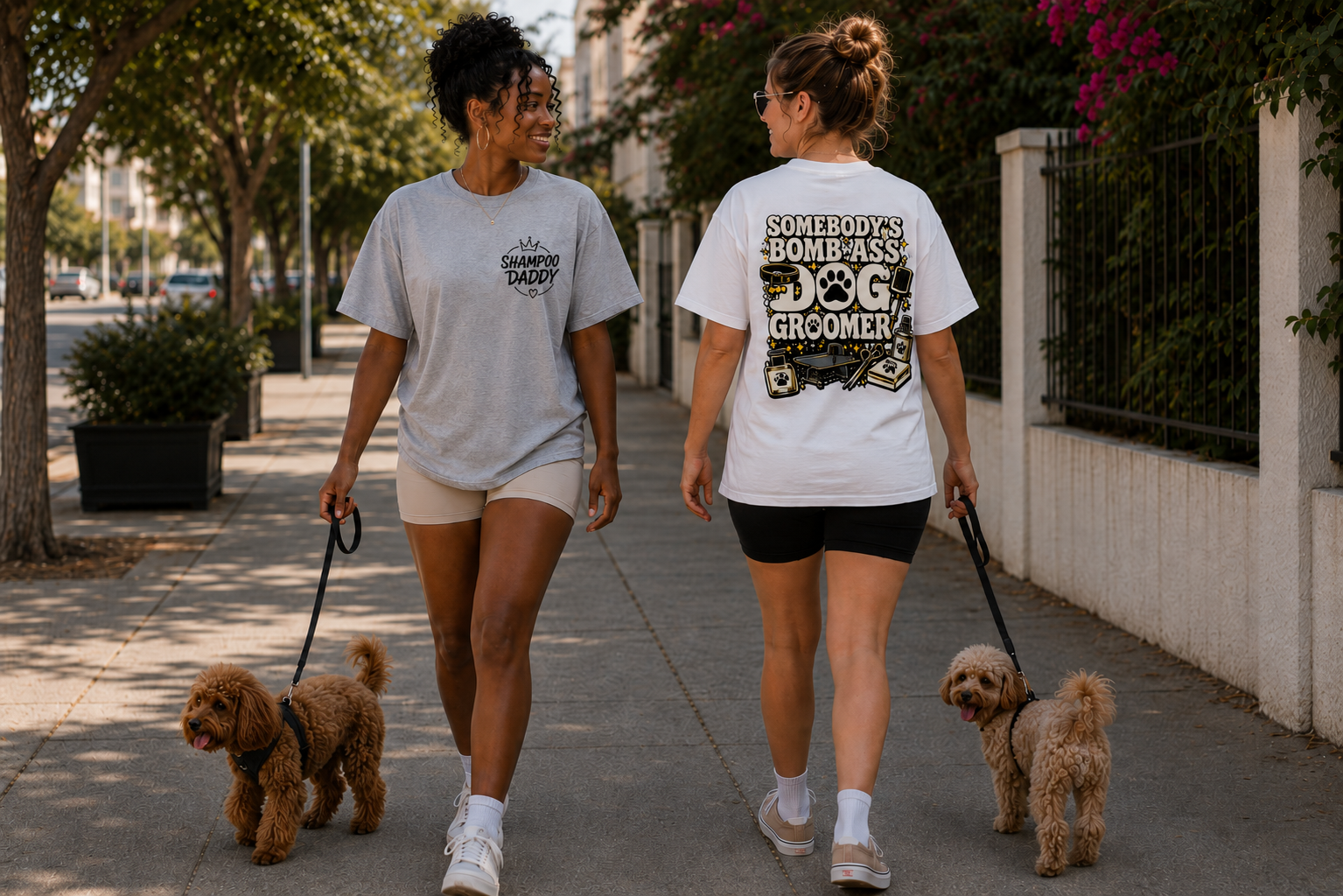 SOMEBODY'S BOMB ASS DOG GROOMER T-SHIRT
