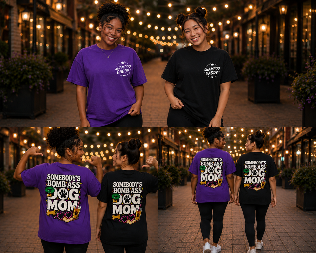 SOMEBODY'S BOMB ASS DOG MOM T-SHIRT