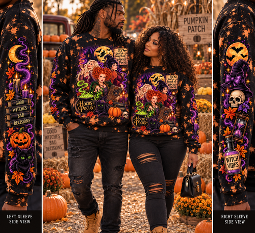 Hocus Pocus Custom Bleached Crewneck 🎃✨