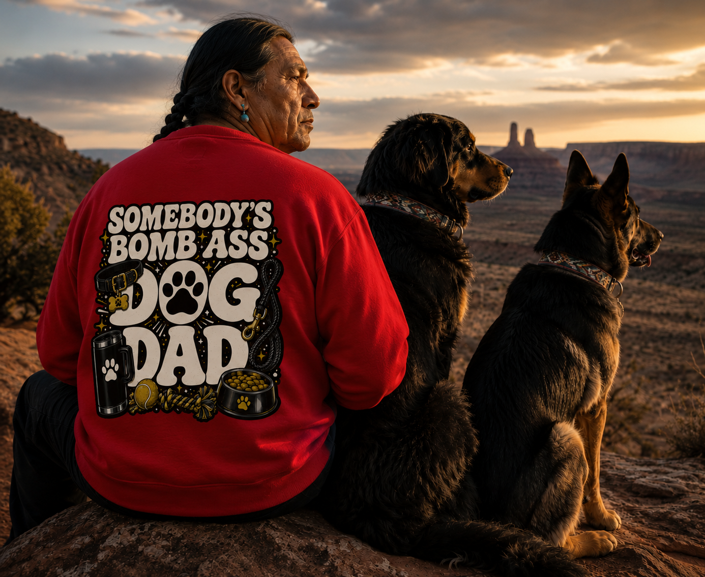 SOMEBODY'S BOMB ASS DOG DAD CREWNECK