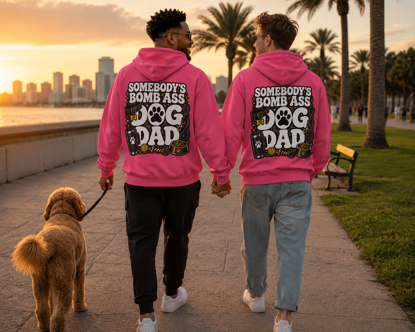 SOMEBODY'S BOMB ASS DOG DAD HOODIE
