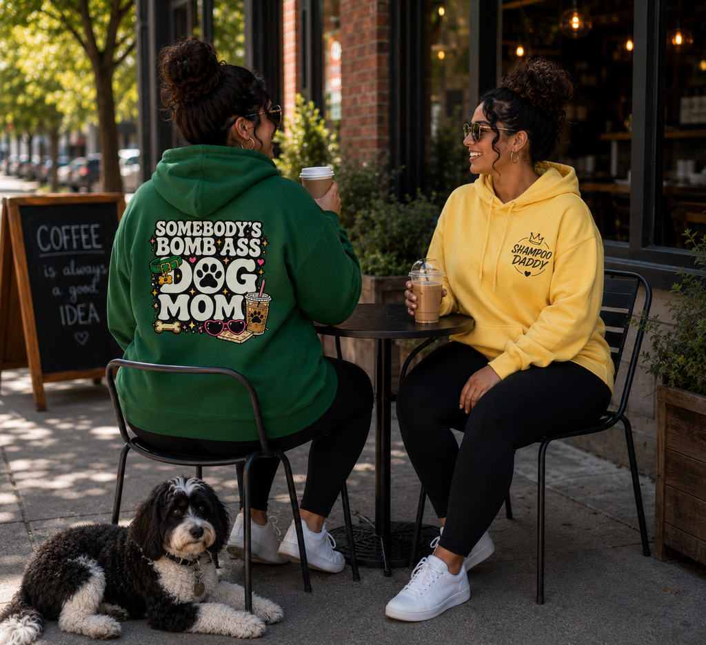 SOMEBODY'S BOMB ASS DOG MOM HOODIE