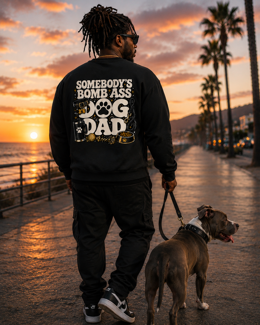 SOMEBODY'S BOMB ASS DOG DAD CREWNECK