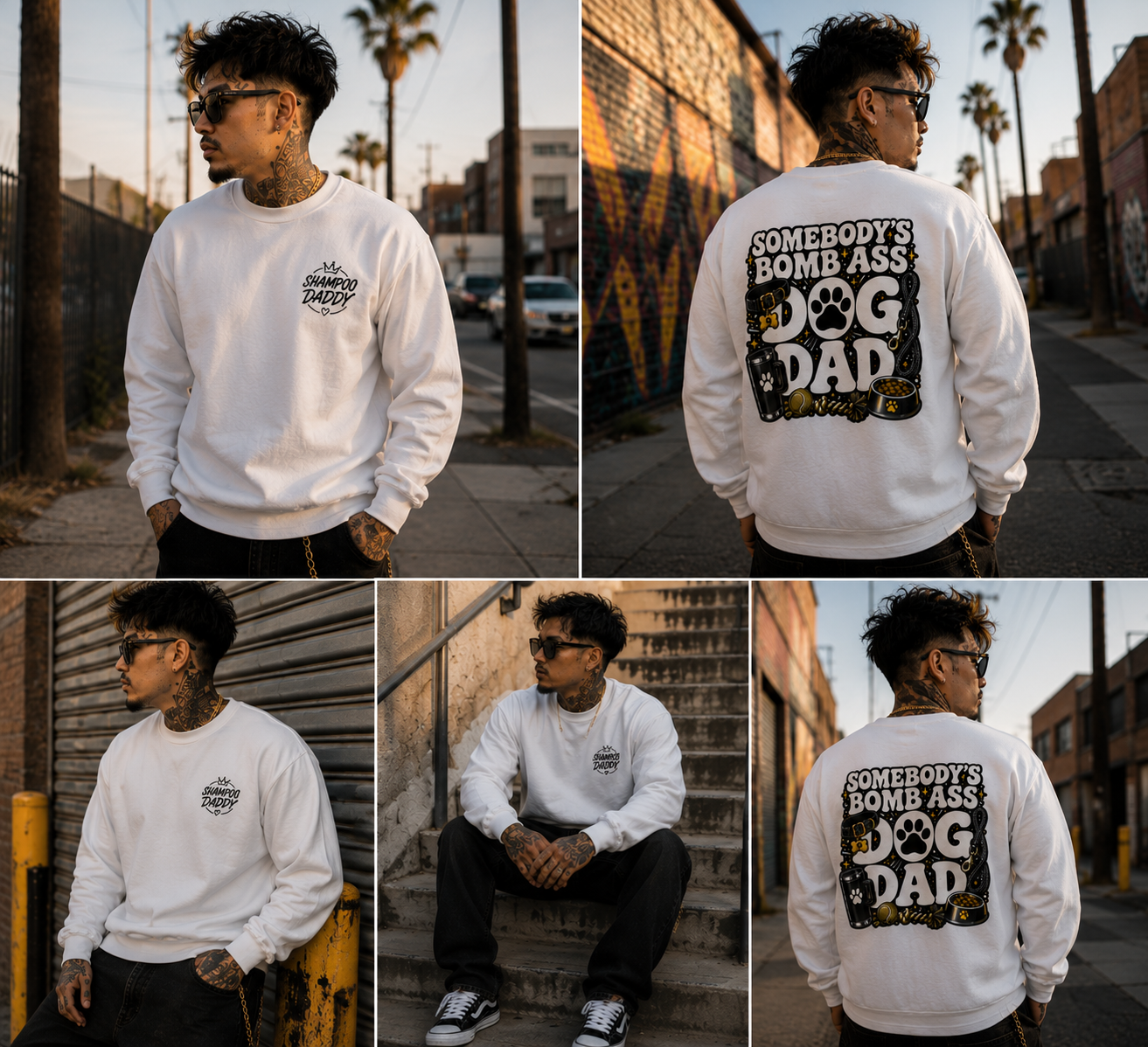 SOMEBODY'S BOMB ASS DOG DAD CREWNECK
