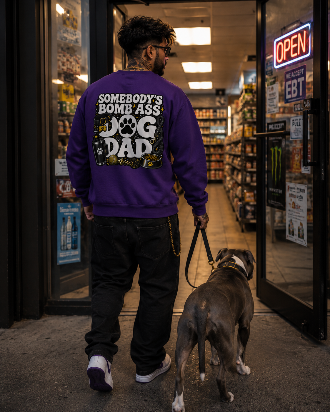 SOMEBODY'S BOMB ASS DOG DAD CREWNECK