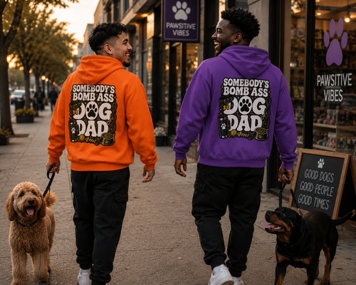 SOMEBODY'S BOMB ASS DOG DAD HOODIE