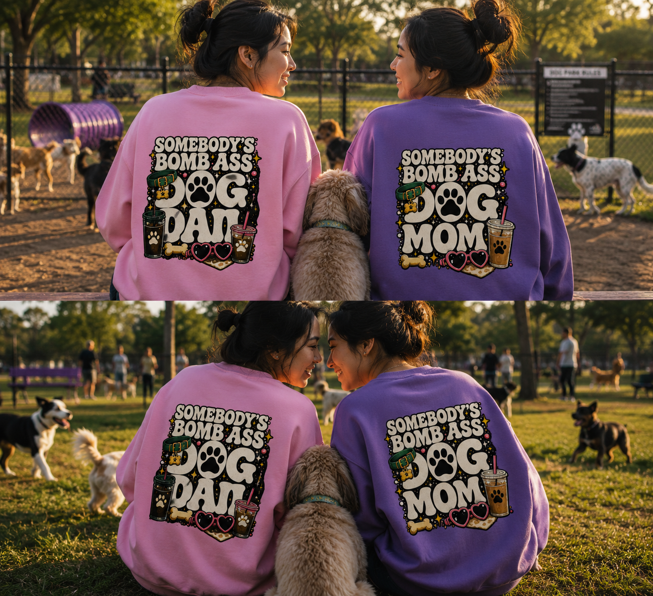 SOMEBODY'S BOMB ASS DOG MOM CREWNECK