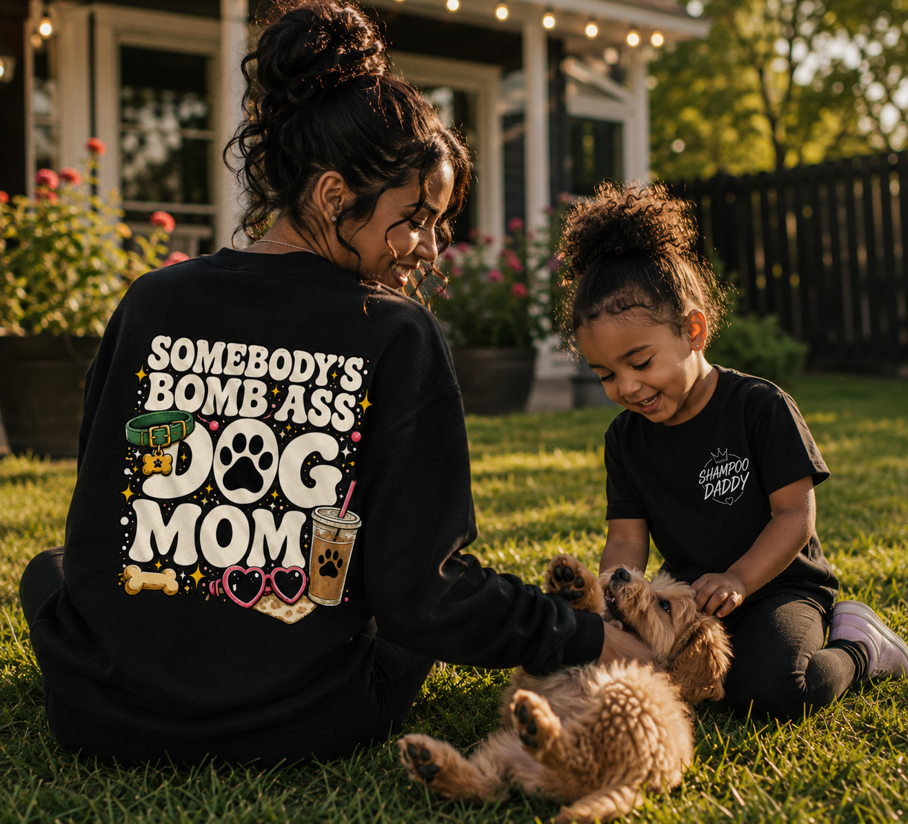 SOMEBODY'S BOMB ASS DOG MOM CREWNECK