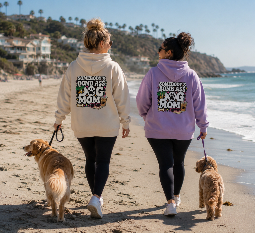 SOMEBODY'S BOMB ASS DOG MOM HOODIE