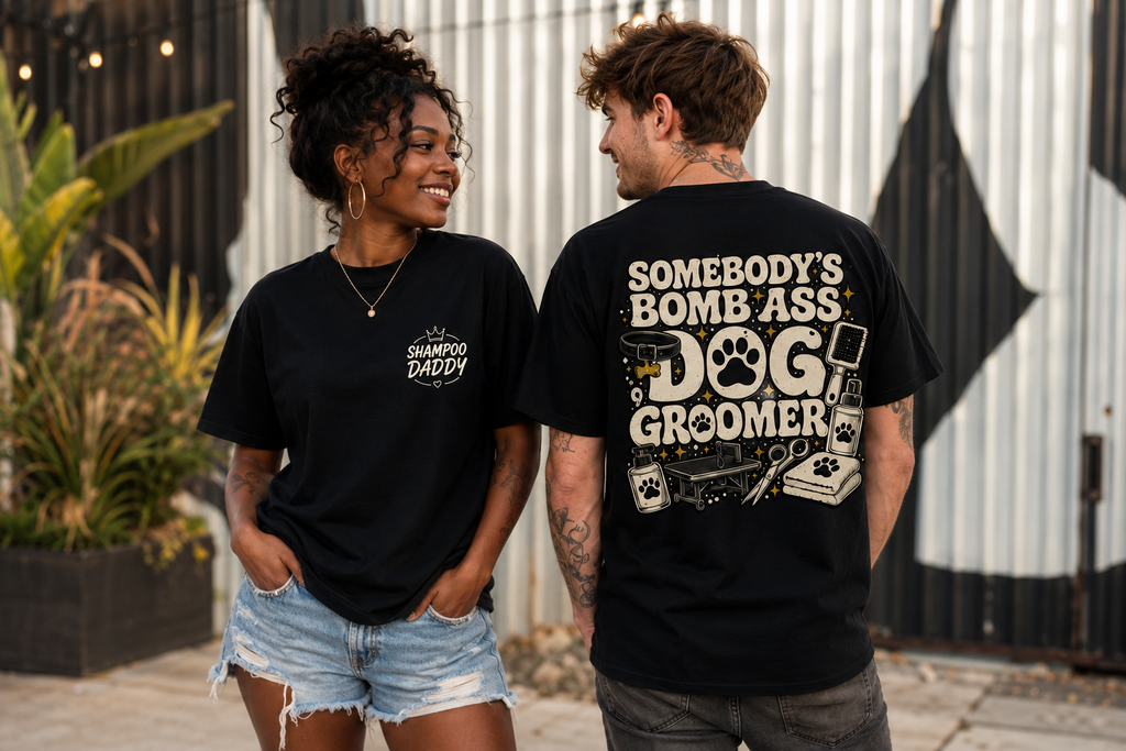 SOMEBODY'S BOMB ASS DOG GROOMER T-SHIRT