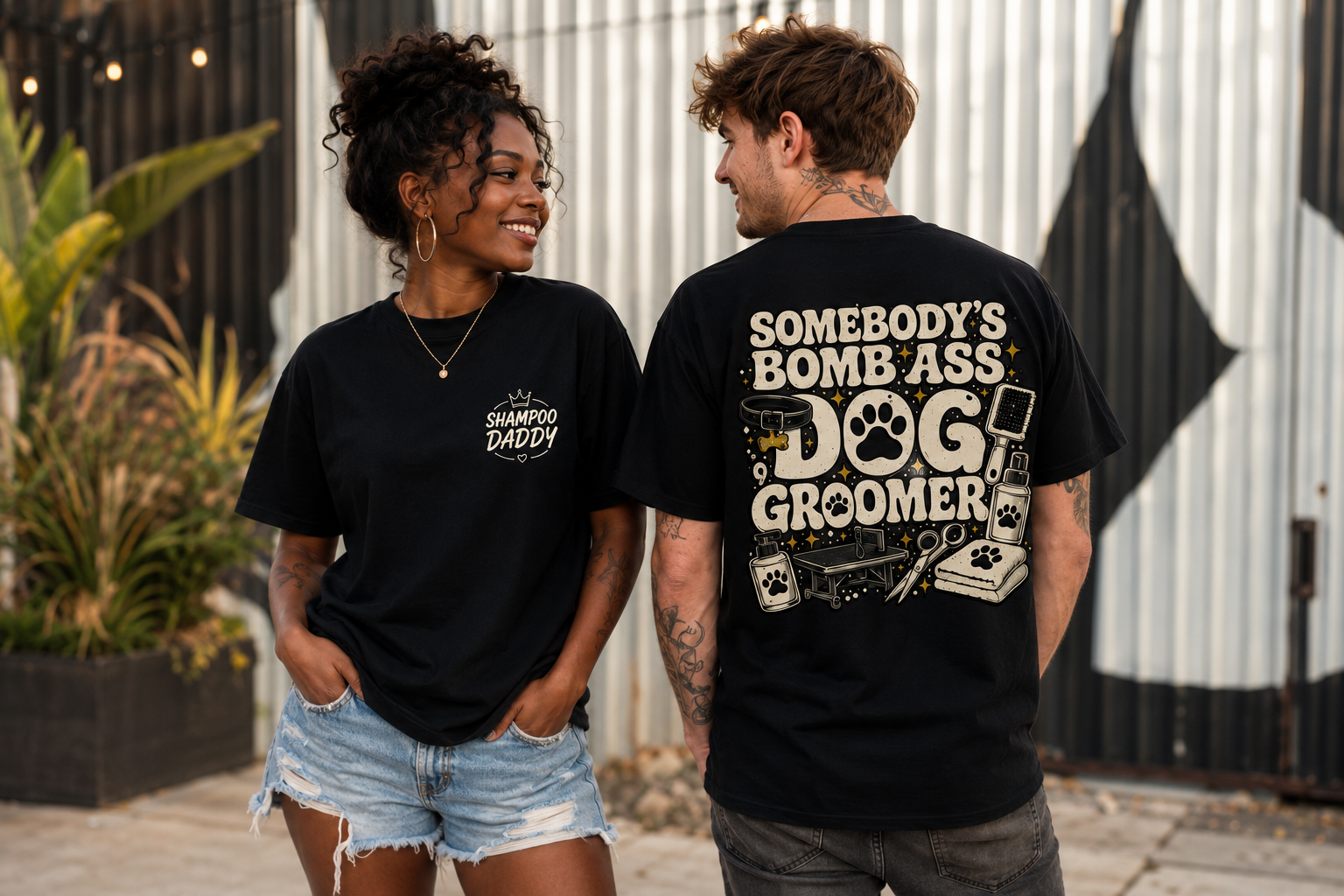SOMEBODY'S BOMB ASS DOG GROOMER T-SHIRT