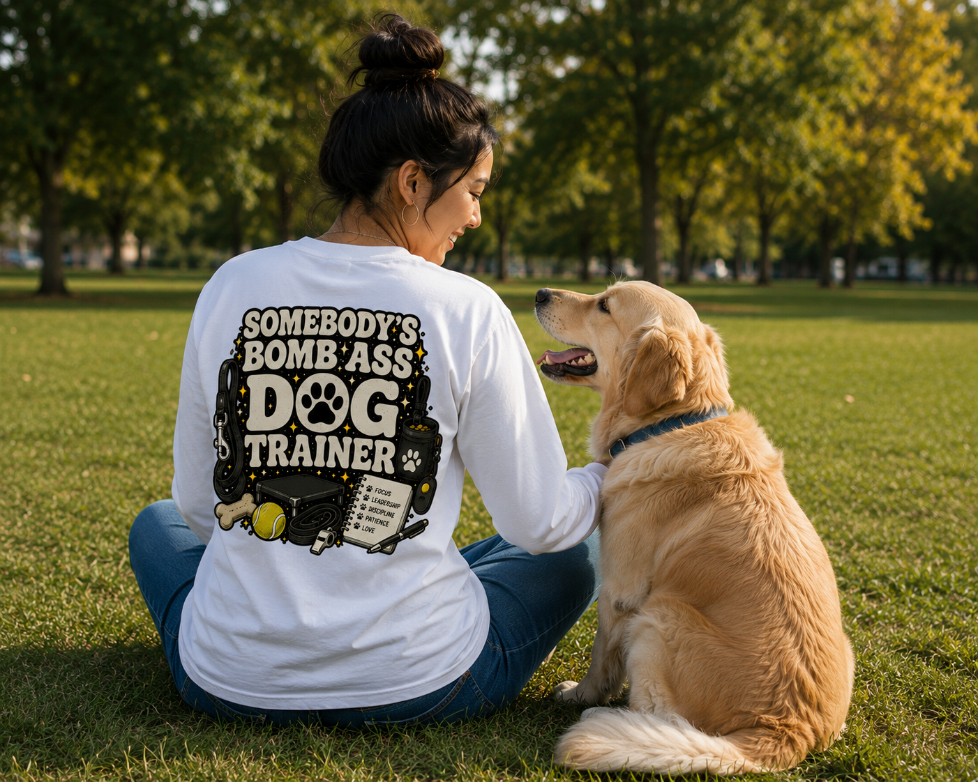 SOMEBODY'S BOMB ASS DOG TRAINER LONG SLEEVES