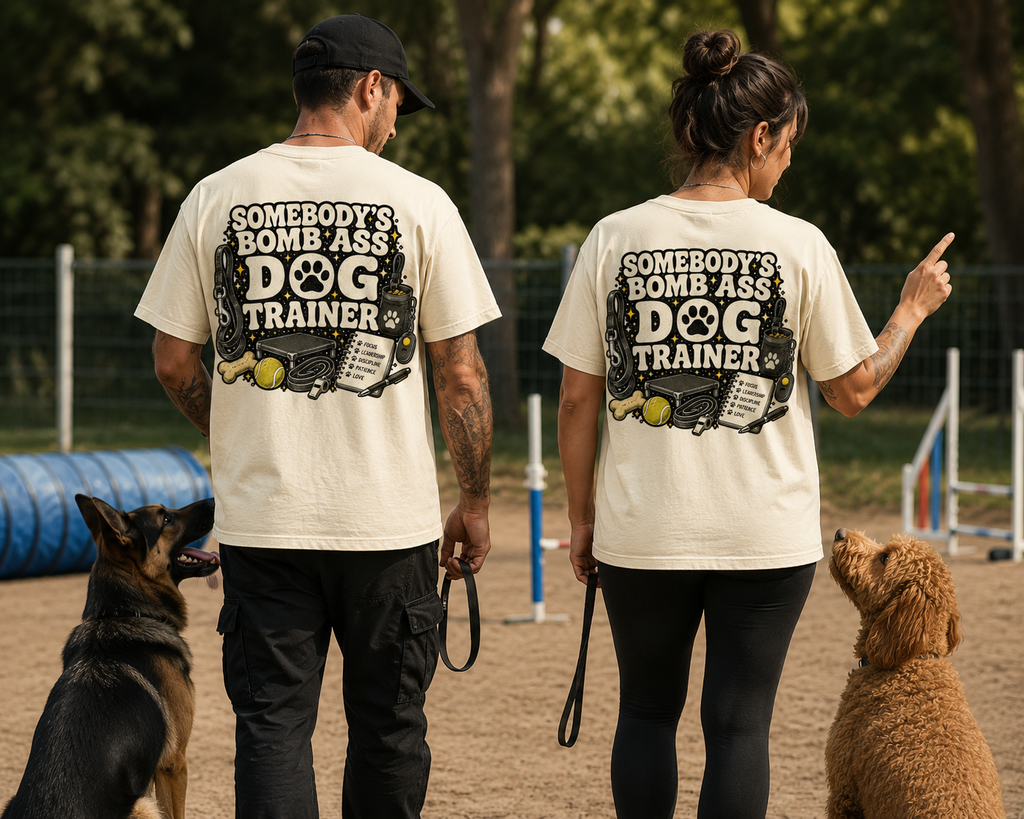SOMEBODY'S BOMB ASS DOG TRAINER T-SHIRT