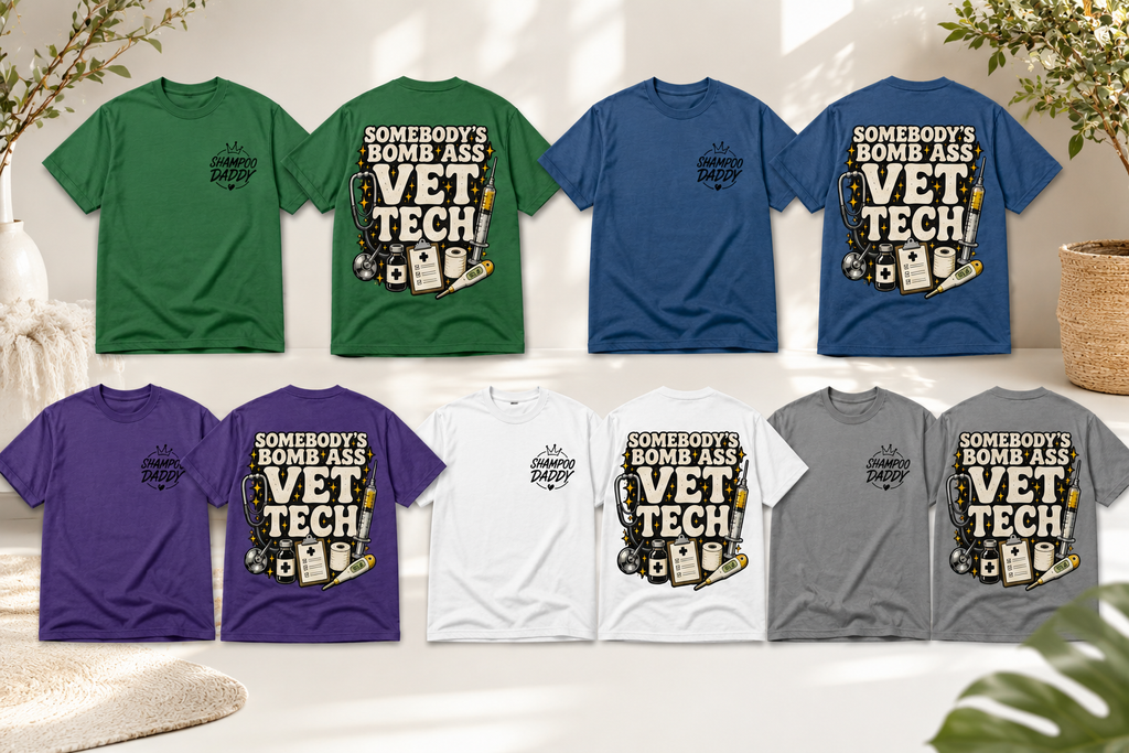 SOMEBODY'S BOMB ASS VET TECH T-SHIRT